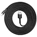 baseus cable cafule usb type c 2a 3m red grey black extra photo 1