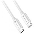 forcell cable type c to type c qc40 5a 20v pd100w 1m white extra photo 1