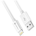 forcell cable usb a to lightning 8 pin mfi 24a 5v 12w 1m white extra photo 1