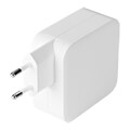 deltaco usbc gan03 usb c wall charger gan technology 2x usb c pd total 100 w extra photo 1