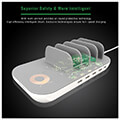 4smarts charging station family evo 63w with qi wireless charger inclcables grey extra photo 3