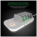 4smarts charging station family evo 63w with qi wireless charger inclcables grey extra photo 4