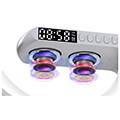 g roc led light with bluetooth speaker alarm and wireless charger nh69wh white extra photo 1