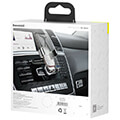 baseus metal age gravity car mount cd version silver extra photo 4