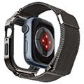 spigen metal fit pro graphite for apple watch 8 7 45mm extra photo 2