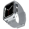 spigen metal fit pro silver for apple watch 8 7 45mm extra photo 3