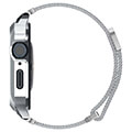 spigen metal fit pro silver for apple watch 8 7 45mm extra photo 4