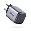 charger gan ugreen cd294 45w dual pd space gray 90573 extra photo 1