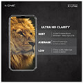 x one full cover extra strong crystal clear for iphone 14 pro max tempered glass 9h extra photo 5