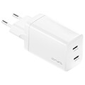 4smarts travel wall charger pdplug dual 45w gan 2x usb type c ports white extra photo 2