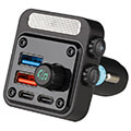 osio oft 4260bt mayro fm transmitter kai fortistis aytokinitoy me bluetooth usb 2xtype c 54w extra photo 3