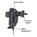 verbatim 49554 fwc 03 air vent car phone holder induction charger suction pad extra photo 6