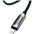 baseus display cable type c to lightning pd 20w 2m green extra photo 1