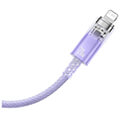 baseus fast charging cable usb c to lightning explorer series 2m 20w purple extra photo 1