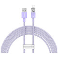 baseus fast charging cable usb a to lightning explorer series 2m 24a purple extra photo 1