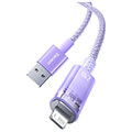 baseus fast charging cable usb a to lightning explorer series 2m 24a purple extra photo 6