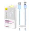baseus fast charging cable usb a to lightning explorer series 2m 24a blue extra photo 1