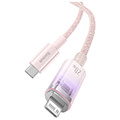 baseus fast charging cable usb c to lightning explorer series 1m 20w pink extra photo 4