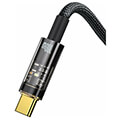 baseus explorer usb to usb c cable 100w 1m black extra photo 1