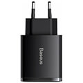 baseus wall compact quick charger 2xusb type c pd 3a 30w black extra photo 2 baseus wall compact quick charger 2xusb type c pd 3a 30w black extra photo 2