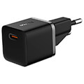 baseus mini wall charger gan5 20w black extra photo 1