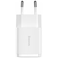 baseus universal wall charger mini dual u 2x usb 21a 105w white extra photo 2