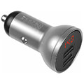 baseus car charger baseus 24w digital display 2x usb grey extra photo 2