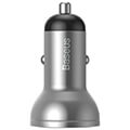 baseus car charger baseus 24w digital display 2x usb grey extra photo 4