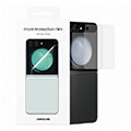 samsung pentru galaxy z flip5 f731 2 pack font cover clear screen protector transparent ef uf731ct extra photo 1