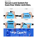 spigen aqua shield waterproof waist bag a620 2 pack sea blue extra photo 3