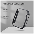 pitaka air case black grey for apple watch 7 45 mm extra photo 1
