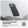 pitaka magez 3 600d case black grey for iphone 14 pro extra photo 3