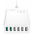 blitzwolf bw s15 charger 6 port usb qc 30 60w white extra photo 4