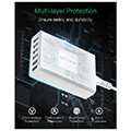 blitzwolf bw s15 charger 6 port usb qc 30 60w white extra photo 5