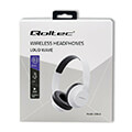 qoltec loud wave wireless headphones with microphone bt 50 jl white extra photo 1