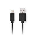 nedis ccgl39300bk20 lightning usb 20 cable apple lightning usb a male 200m black extra photo 1