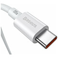 baseus superior series type c to type c pd 100w 1m white extra photo 3