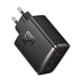 baseus wall charger os cube pro 2x type c usb 65w black extra photo 2