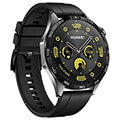smartwatch huawei watch gt 4 stainless steel 46mm black fluoroelastomer strap extra photo 5
