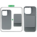 4smarts wireless powerbank onestyle 5000mah magsafe case apple iphone 15 grey extra photo 1