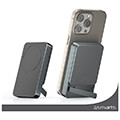 4smarts wireless powerbank onestyle 5000mah magsafe case apple iphone 15 grey extra photo 3