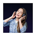 qcy h3 high res headset with mic active noise canceling with 4 mode anc 60h multipoint blue extra photo 2