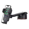 baseus car holder wisdom auto alignment with wireless charging function black 15w with suction cup extra photo 4