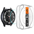 spigen glass tr ez fit 2 pack for samsung galaxy watch6 classic 43mm extra photo 2