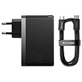 baseus wall charger gan5 pro 2xusb c usb 140w black extra photo 2