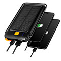 logilink pa0273 solar power bank 10000mah flashlight 2x usb a qc 1x usb c pd extra photo 6