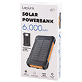 logilink pa0289 solar power bank 6000mah flashlight 2x usb a extra photo 8