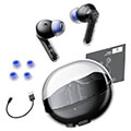 soundpeats bluetooth earphones clear black extra photo 1