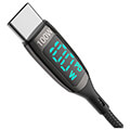 blitzwolf bw tc23 usb c to usb c cable with display 100w 18m black extra photo 2