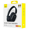 baseus bowie h1i noise cancellation wireless headphones cluster black extra photo 6